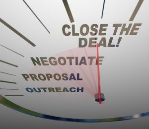 Close the Deal Speedometer Sales Process to Agreement
