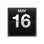 Counter calendar may 16.