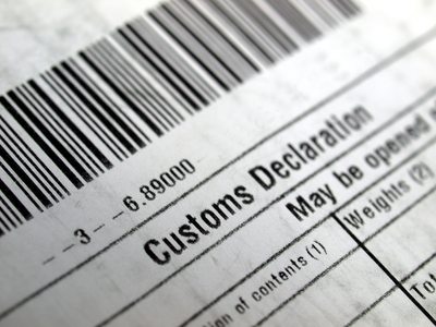 customs declaration document