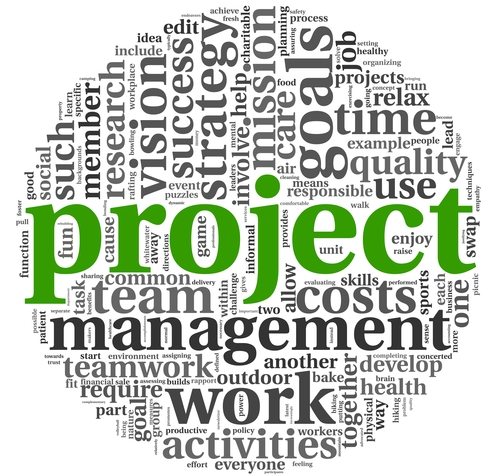 Project and management in tag cloud